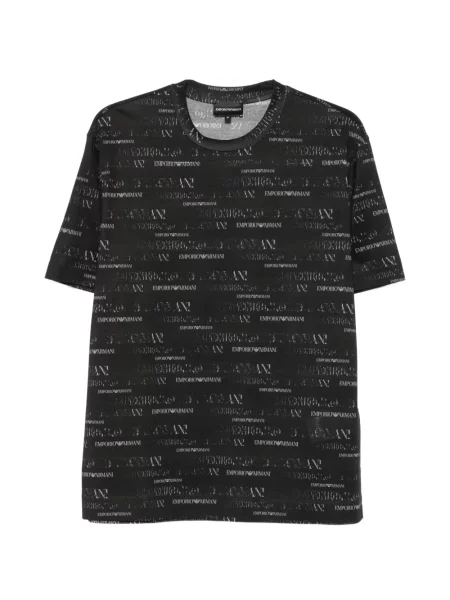 Tricou Emporio Armani cu imagine negru