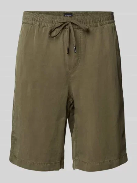 Szorty o kroju regular fit z mieszanki lyocellu i lnu model ‘KAJI’ Strellson