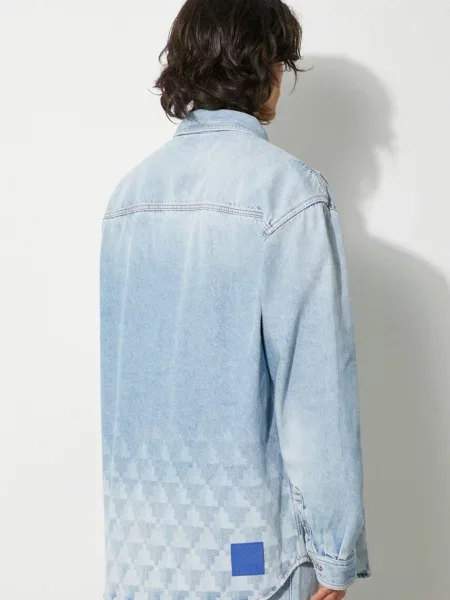 Джинсова куртка Marcelo Burlon Laser Cross Dnm Overshirt перехідна oversize