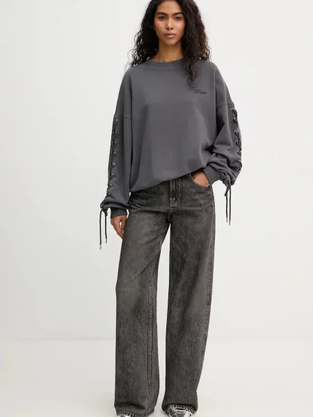 Rotate bluza gładka szary