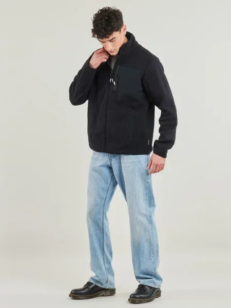 JACK & JONES Jachetă fleece JJThatcher' negru