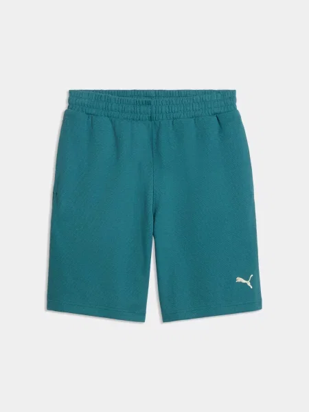 Повсякденні шорти PUMA Ess Elevated Relaxed Shorts комбінований верх зелений