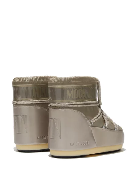 Nėriniuotos auliniai batai Moon Boot su raišteliais chunky