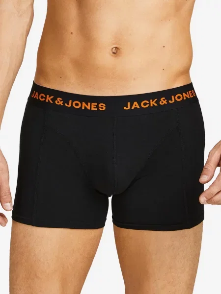 JACK & JONES Boxeri JACBlack Friday galben citron / portocaliu / roșu negru