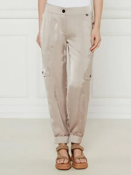 Marc Cain De satin pantaloni cargo Ridder | Relaxed fit