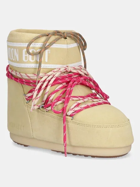 Moon Boot Cizme de zăpadă Mb Icon Low Suede Laces Galben verde