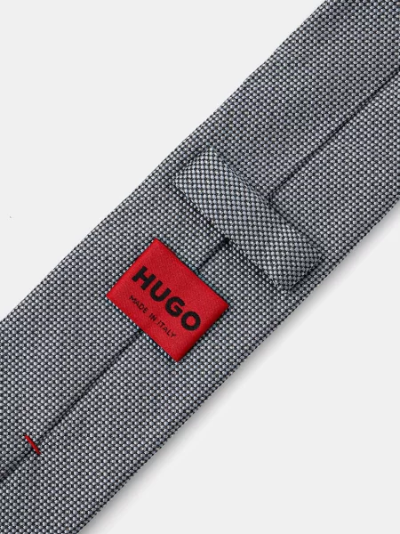 Шелковый галстук Hugo коричневый