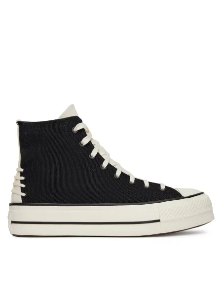 Кеди Converse Chuck Taylor All Star Lift Platform Crafted Laces чорний