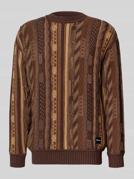 Sweter dzianinowy z czystej bawełny o kroju regular fit Colucci