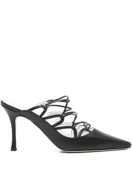 Papuci tip mules Manolo Blahnik negru