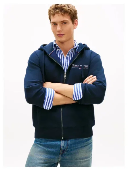 Tommy Hilfiger Pulóver BRAND LOVE kék