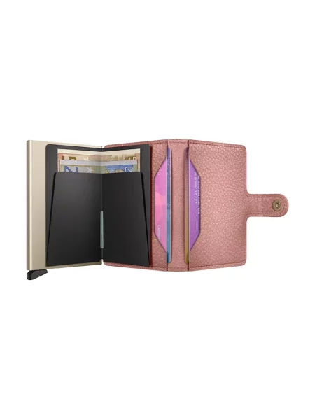 Secrid portofel de piele MPe-Rose roz