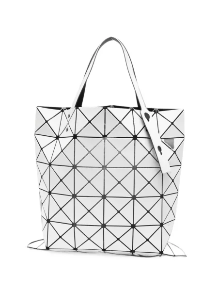 Geantă shopper Bao Bao Issey Miyake cu imprimeu geometric alb