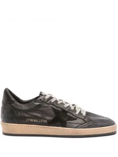 Sneakerși Golden Goose Ball Star din piele negru