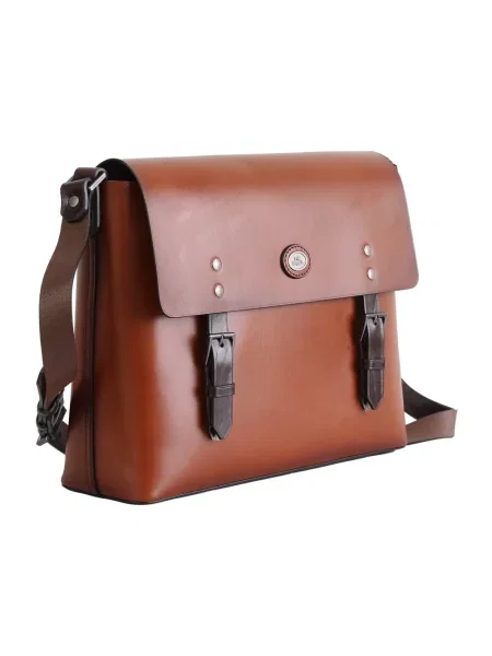 Torba crossbody The Bridge skórzana brązowa