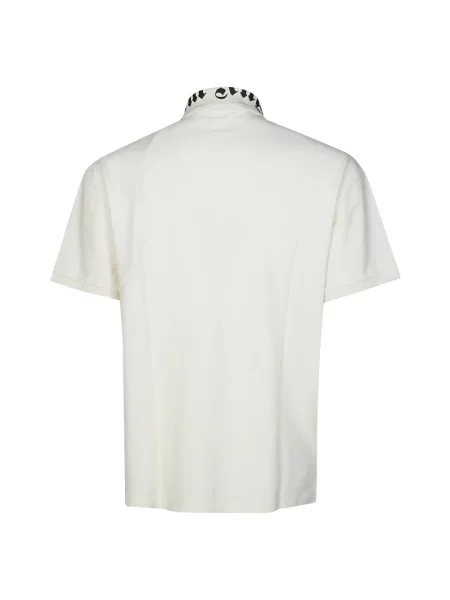 Koszulka polo Palm Angels z logo biała