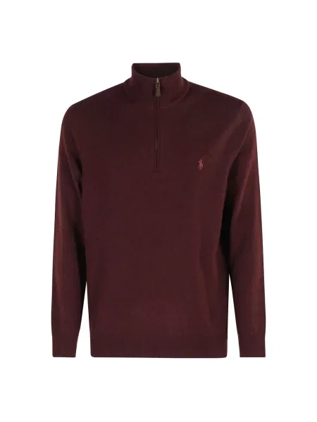 Sweter z golfem Polo Ralph Lauren z długim rękawem brązowy