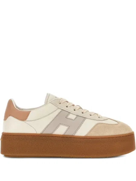 Sneakerși Hogan din piele cu platformă