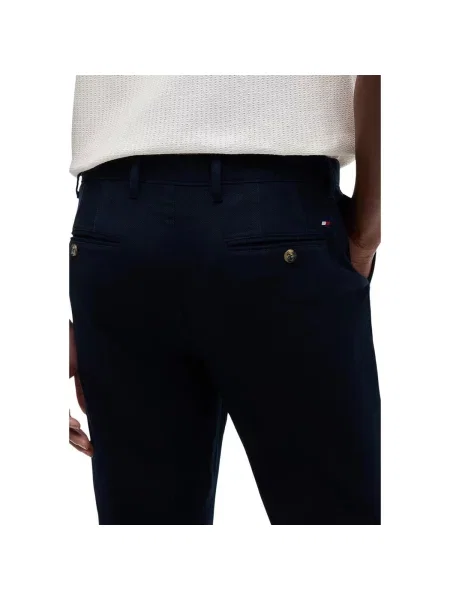 Pantaloni Tommy Hilfiger albastru