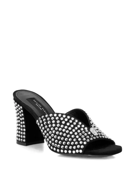 Sandale Philipp Plein din piele de căprioară negru