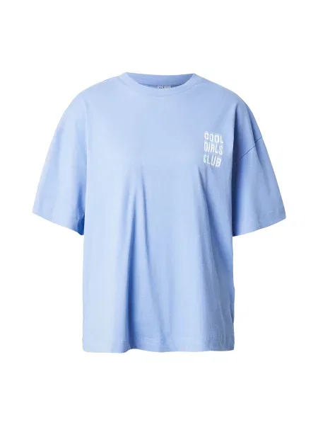 PIECES Tricou supradimensional PCGRAF albastru deschis / mov liliachiu alb