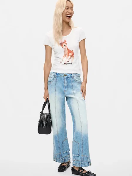 Desigual Tričko Disney™ ohnivo červená biela