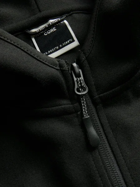 JACK & JONES Tepláková bunda JCofusion' čierna