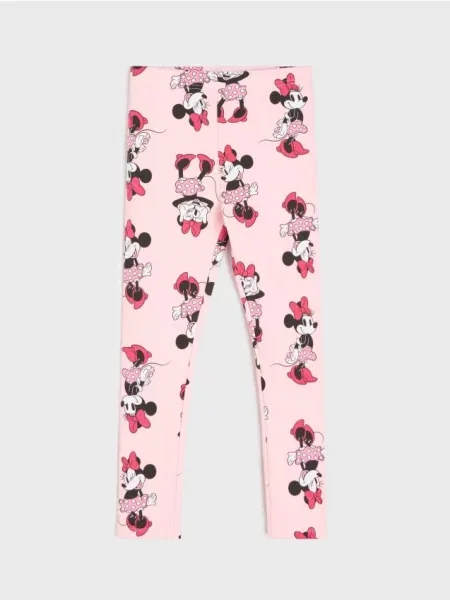 Sinsay legíny Minnie Mouse pastelová růžová