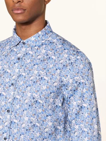 Olymp Košile Casual Modern Fit modrá / béžová bílá