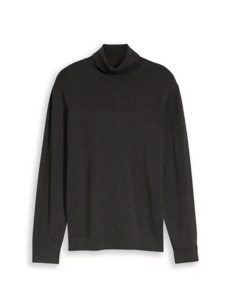 TOM TAILOR Pulover amestecat negru
