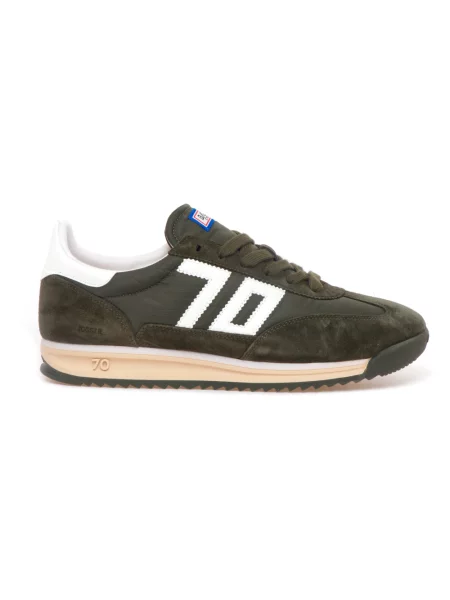 Sneakersy Back70 skórzane zielone
