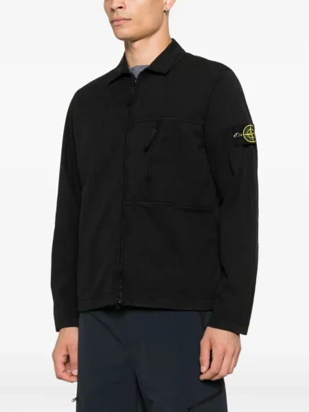 Košilová bunda Stone Island černá