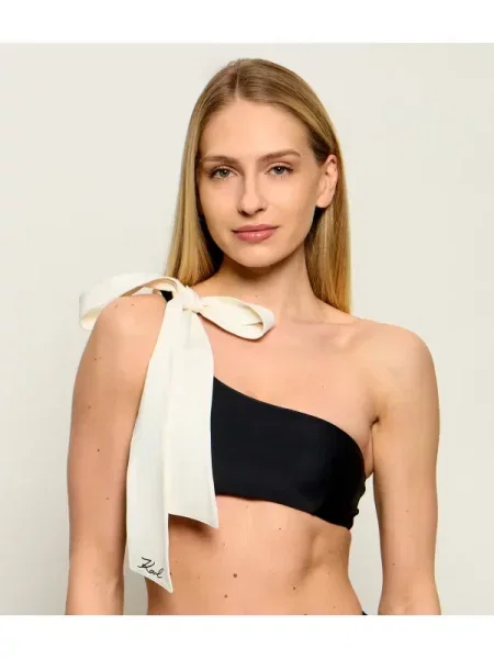 Karl Lagerfeld Jeans Sutien de baie Karl Bow negru