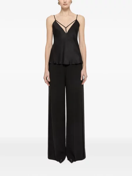 Top Nissa din tul negru