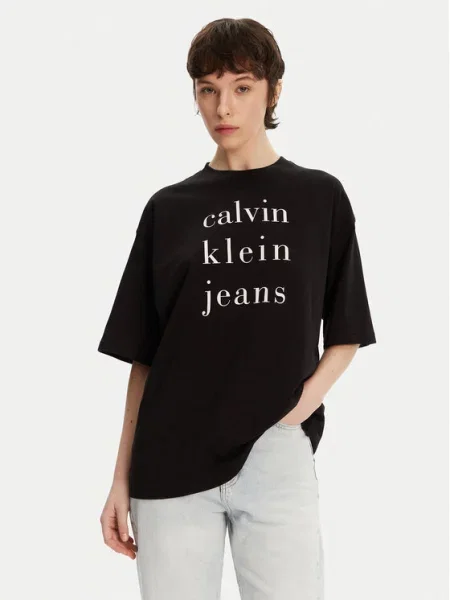 Majica Calvin Klein Jeans črna