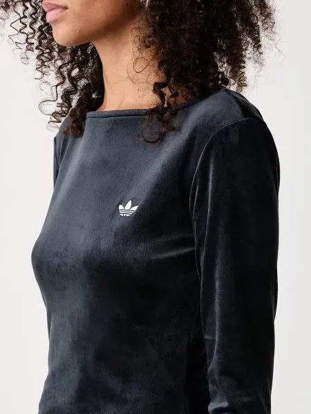 Велюровый лонгслив Adidas Originals