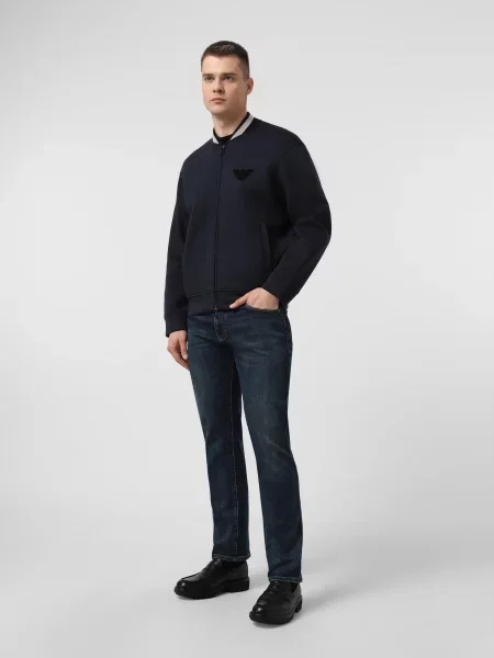 Прямые джинсы Emporio Armani синие