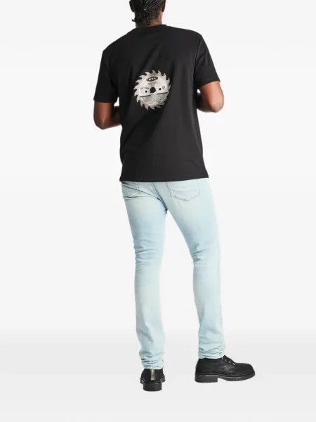 Mršav skinny fit traperice Rta s autogramom plava