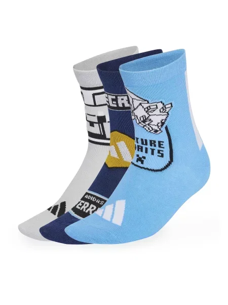 Duge čarape adidas Adidas Minecraft Youth Socks Šarena bijela