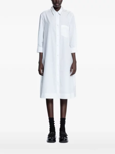 Sukienka koszulowa Simone Rocha biała