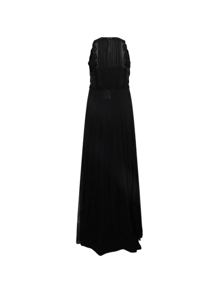 Rochie maxi Alberta Ferretti din dantelă negru