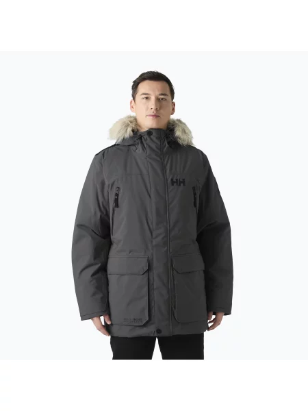Geacă de iarnă pentru bărbați Helly Hansen Reine Parka thunder grey gri