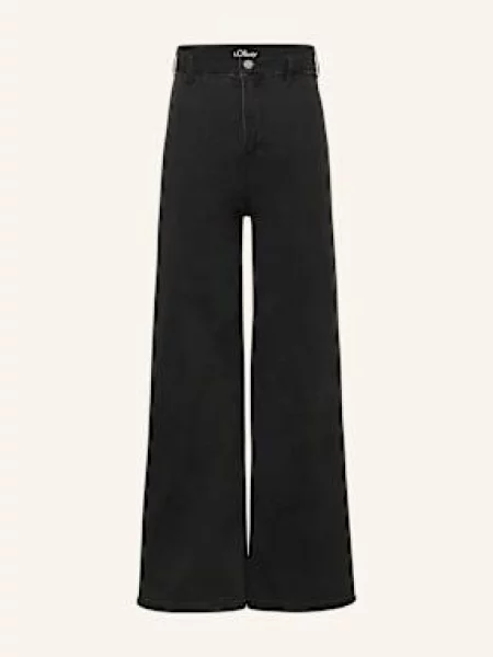 S.Oliver Red Jeansy Regular Fit schwarz czarne