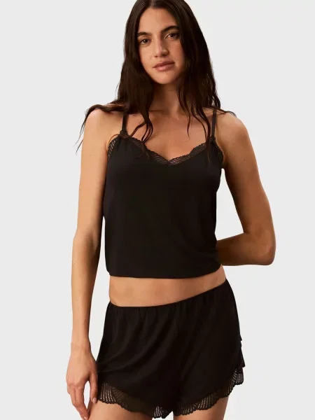 Кружевные шорты Calvin Klein черные