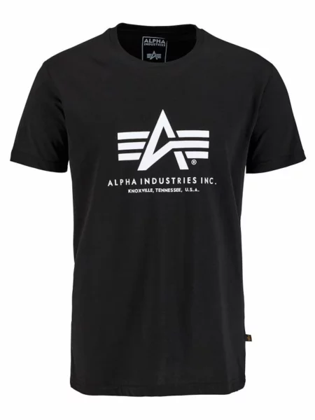 ALPHA INDUSTRIES Tričko / biela čierna