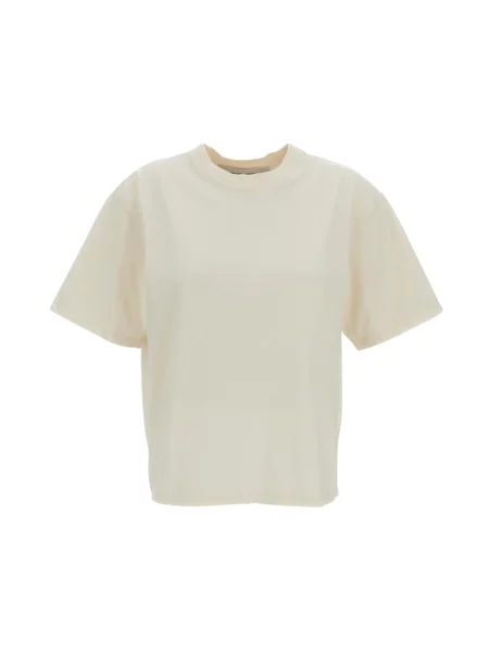 Koszulka Golden Goose z autografem beżowa