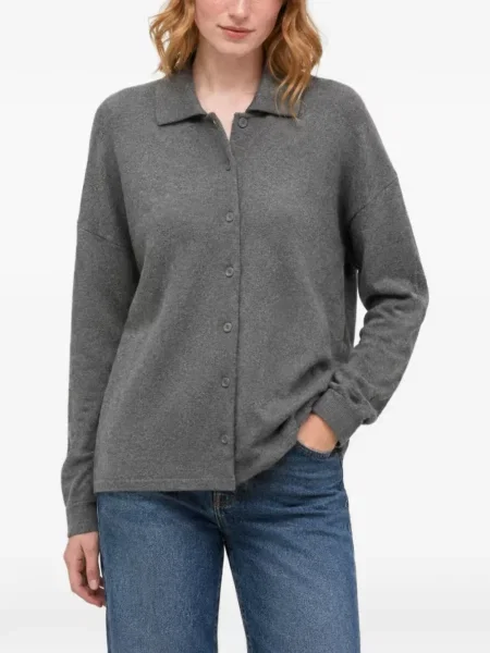 Gulerat cardigan Chinti & Parker gri
