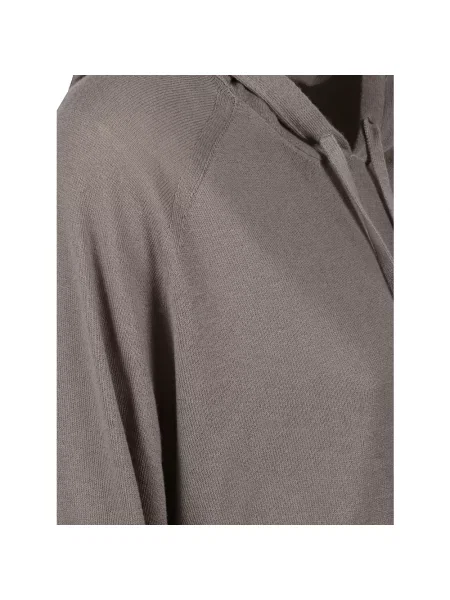 Bluza z kapturem Majestic Filatures z kapturem brązowa