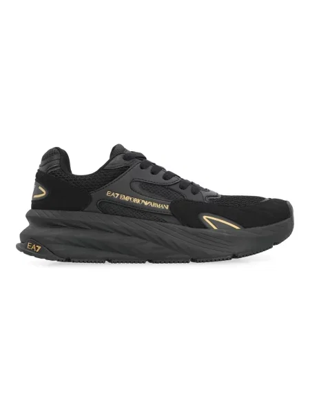 Sneakersy Emporio Armani Ea7 z siateczką czarne