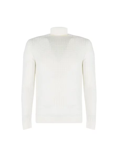 Sweter z golfem Xagon Man wełniany biały